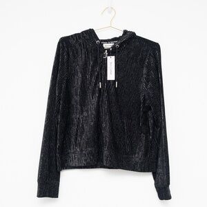 Juicy Couture - Metallic Wale Velour Hoodie